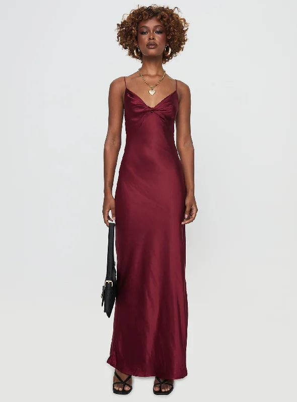 Marilyn Maxi Dress Wine