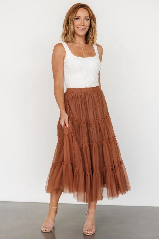 Galena Tulle Skirt | Copper