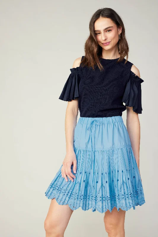 Scallop Eyelet Skirt