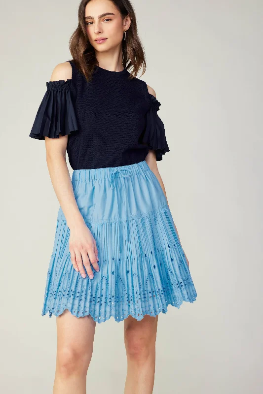 Scallop Eyelet Skirt