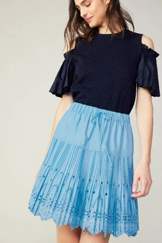 Scallop Eyelet Skirt