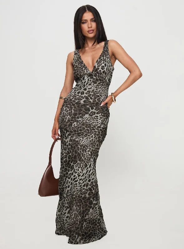 Nellie Maxi Dress Leopard