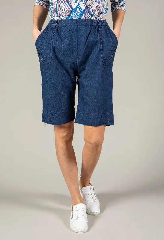 Pull On Denim Short