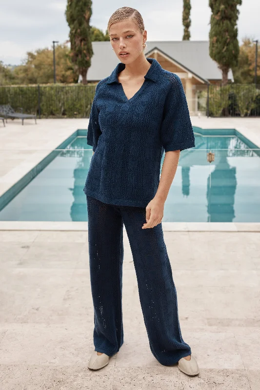 Sesia Knit Pant (Navy)