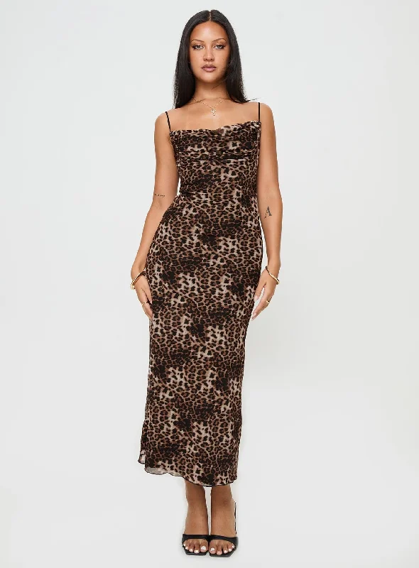 Sugar Maxi Dress Leopard