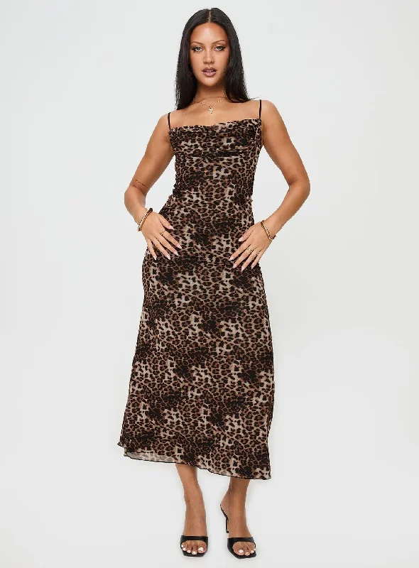 Sugar Maxi Dress Leopard