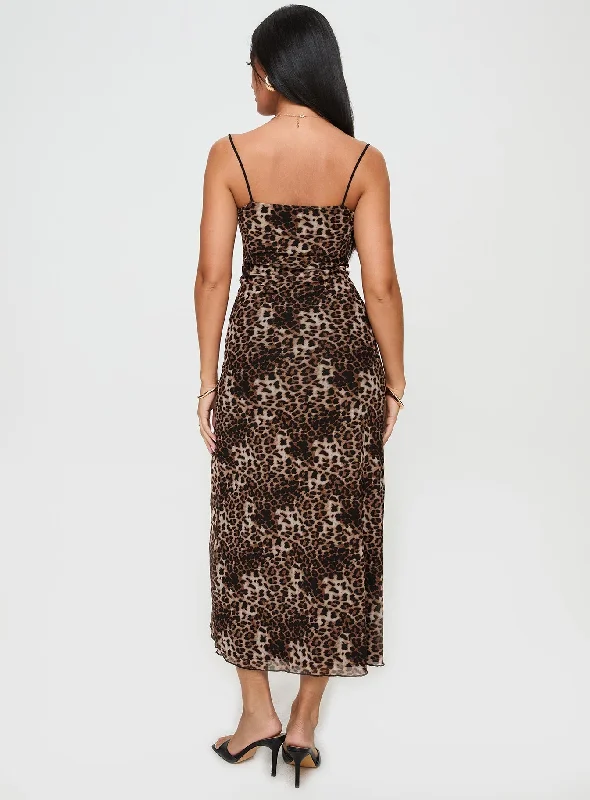 Sugar Maxi Dress Leopard