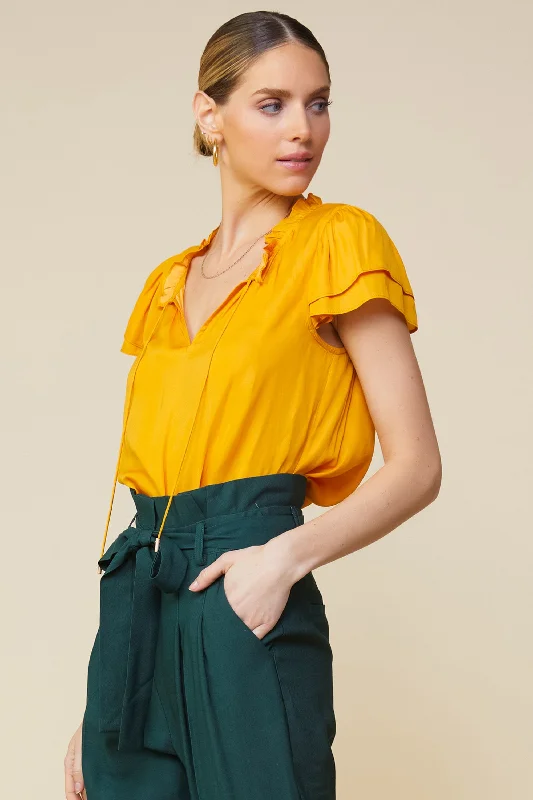 Sweet and Sassy Top - Marigold