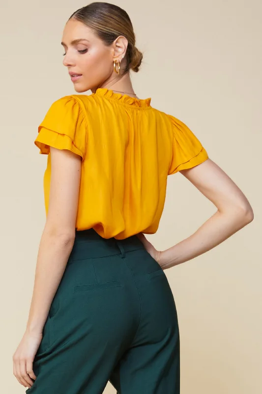 Sweet and Sassy Top - Marigold