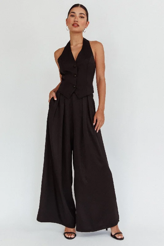 Tammi Wide Leg Pants Black