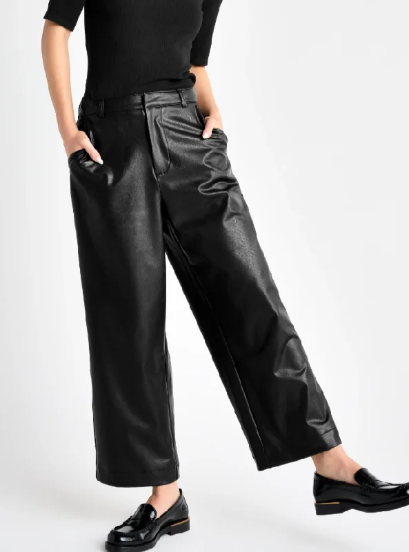 Splendid Vegan Leather Ankle Trouser