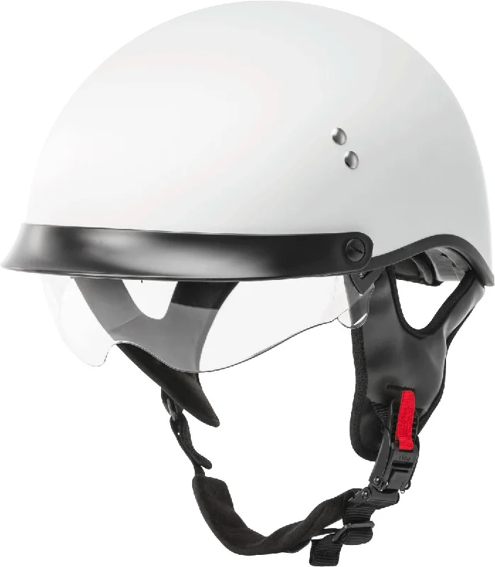 GMax HH-65 Full Dressed Half Helmet Matte White