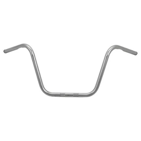 HardDrive 'Ape Hanger' Chrome Handlebars for Harley-Davidson 1982-2014 with Dimple for Wiring