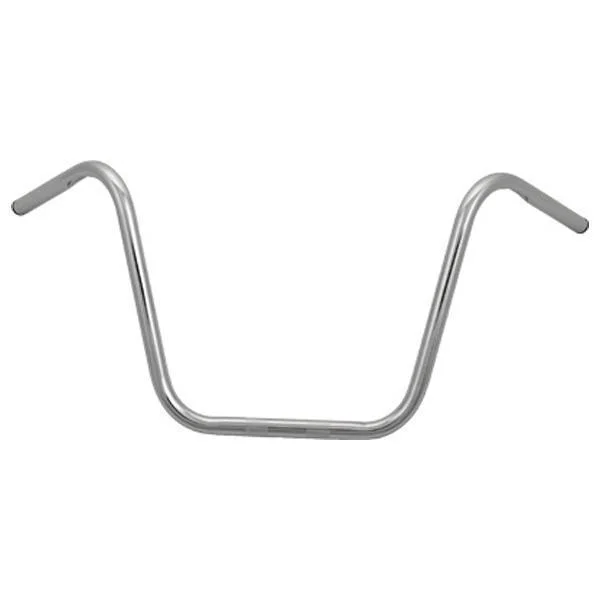 HardDrive 'Ape Hanger' Chrome Handlebars for Harley-Davidson 1982-2014 with Dimple for Wiring