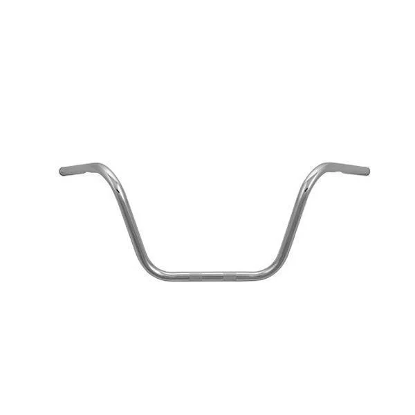 HardDrive 'Buckhorn' Medium 1 in. Chrome Handlebars for Harley-Davidson 1982-2014 all models