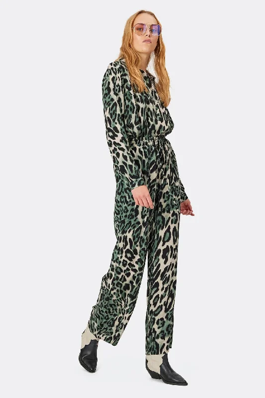 Lollys Laundry Rita Pants - 72 Leopard Print Dark