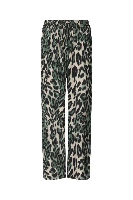 Lollys Laundry Rita Pants - 72 Leopard Print Dark