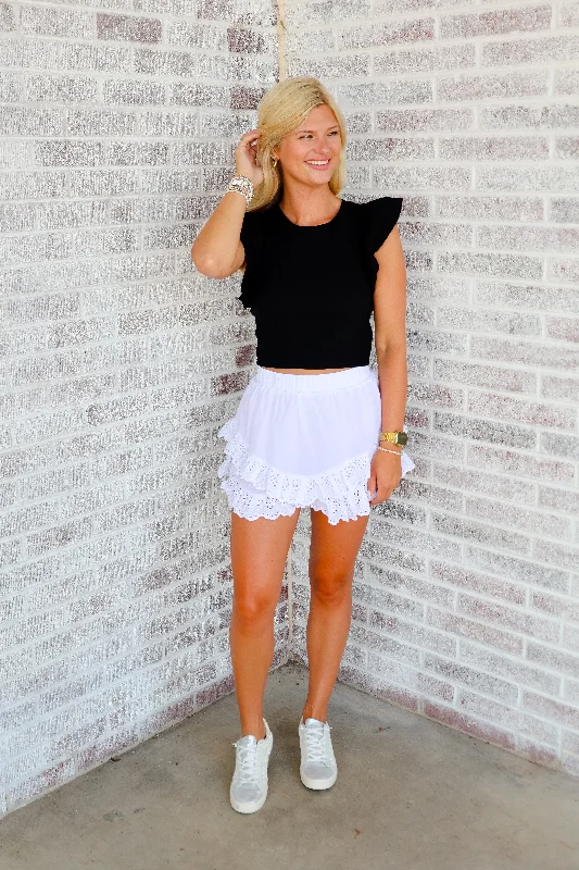 Make Your Entrance Layered Lace Shorts