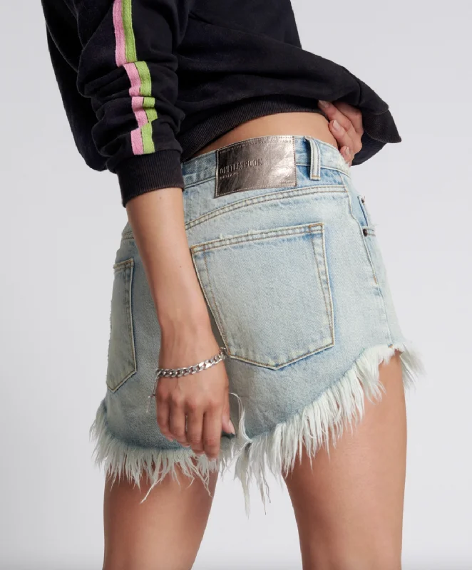 One Teaspoon - Outlaws Denim short, Kansas Blue