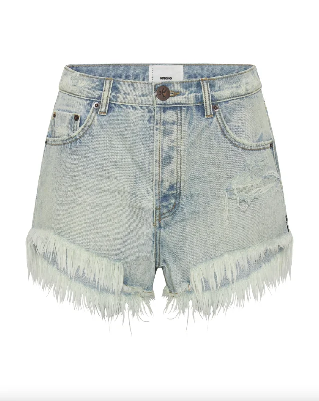 One Teaspoon - Outlaws Denim short, Kansas Blue