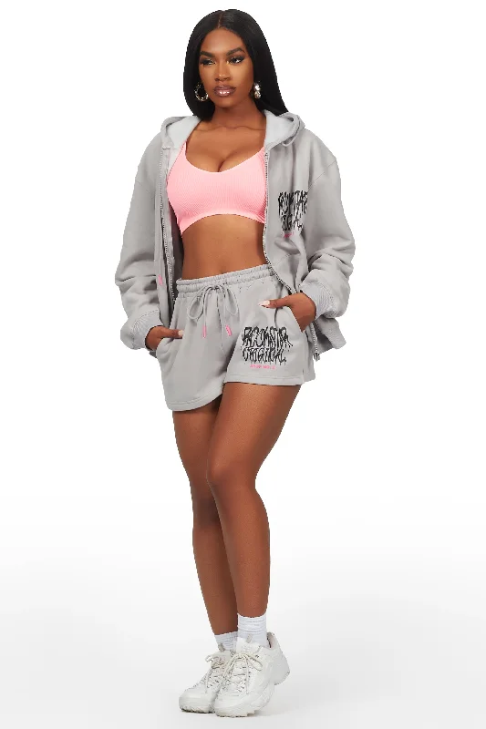 Imajen Grey Short Set