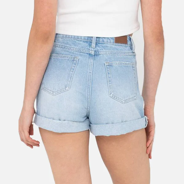 Rusty Cyprus High Denim Short - Aspen Blue