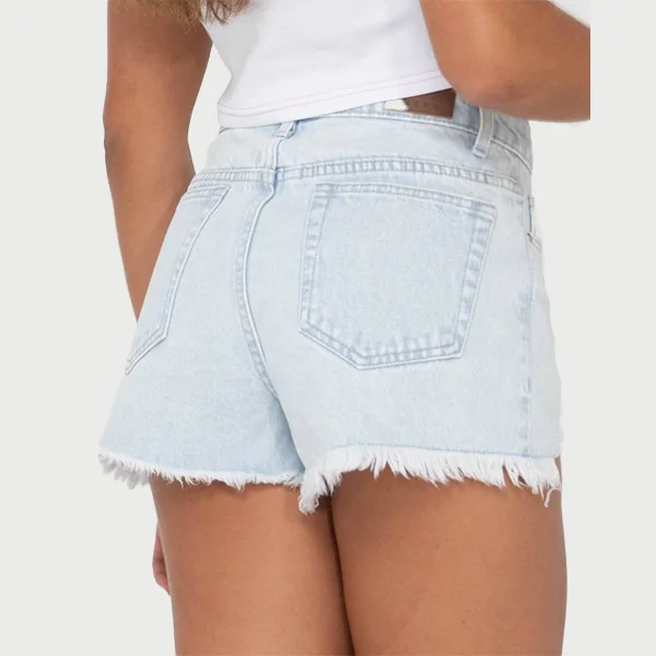 Rusty Dime High Rise Denim Short - Aspen Blue