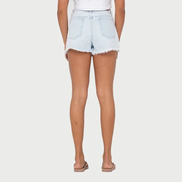 Rusty Dime High Rise Denim Short - Aspen Blue