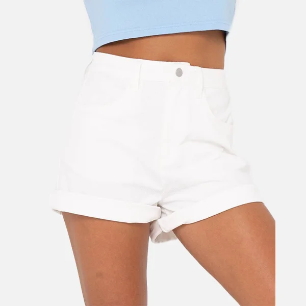 Rusty Rena Cord Short - White