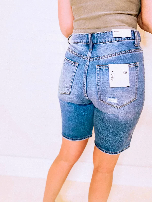 Tammie Relaxed Bermuda Denim Shorts