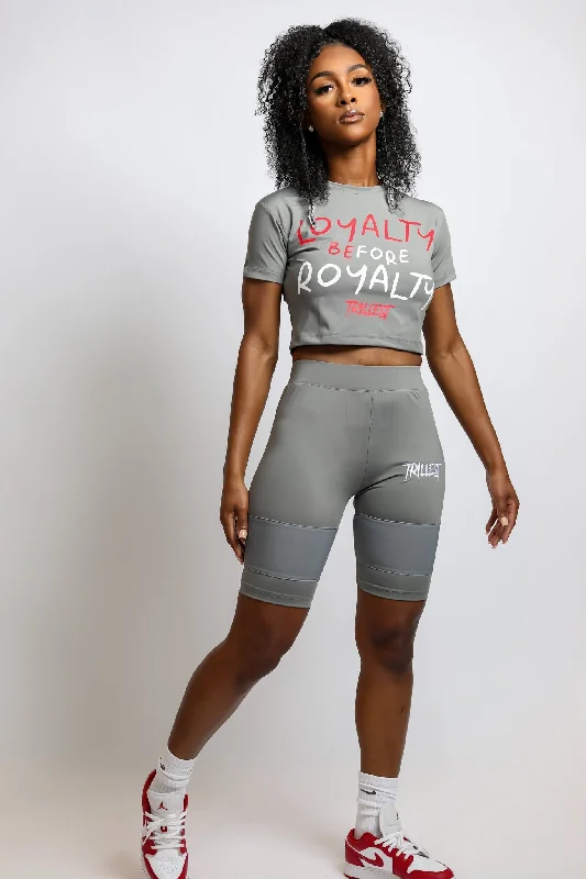 Trillest Biker Shorts - Grey