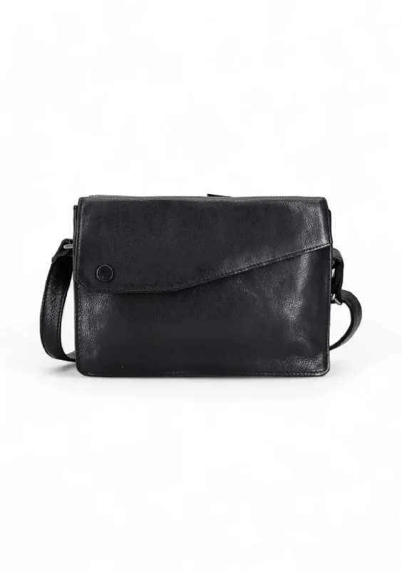 Avalon Leather Crossbody Bag - Black