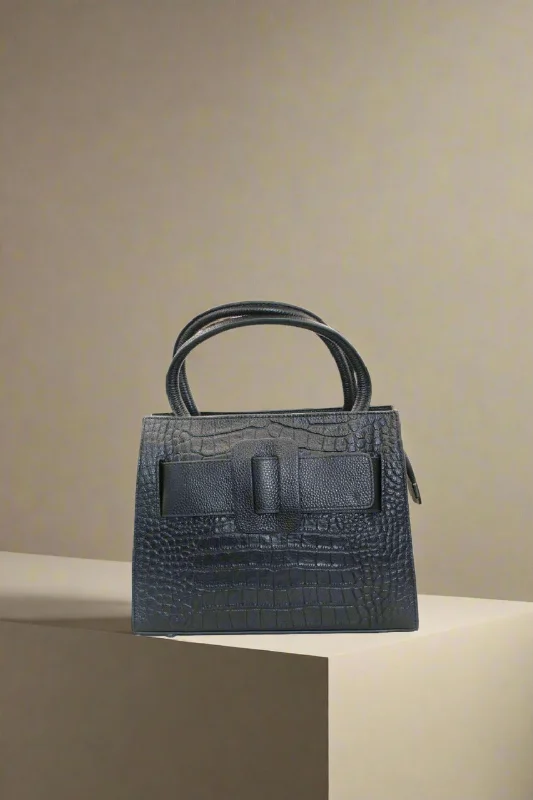 Crocodile-embossed bag