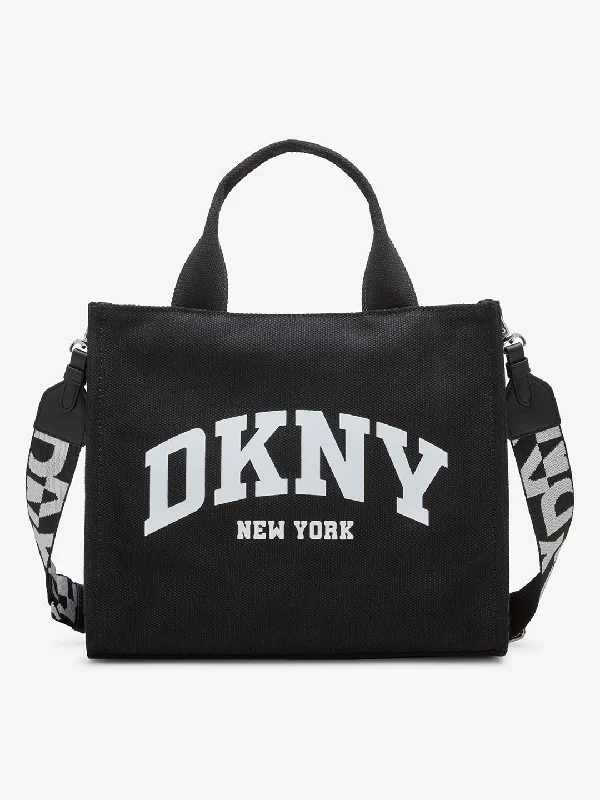 Dkny Women Black Printed Tote Bag