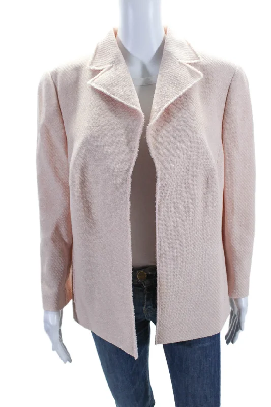 Herringbone – A distinct V-shaped woven patternHerringbone – A distinct V-shaped woven patternAkris Womens Button Down Long Sleeves Jacket Light Pink Wool Blend