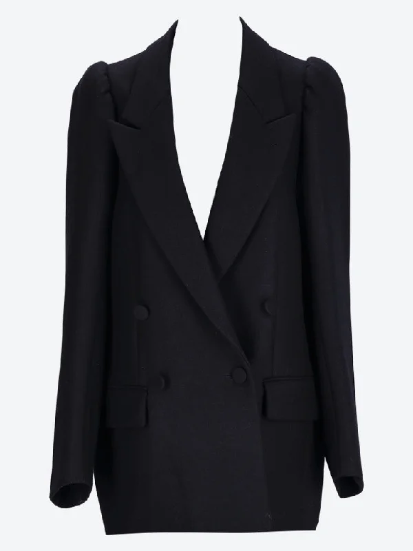 women's blazers that are suitable for pairing with jeanswomen's blazers that are suitable for pairing with jeansOversized double breasted blazer with draped back