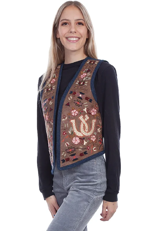 women's waistcoats for springwomen's waistcoats for springScully Womens Brown Leather Autumn Palette Vest