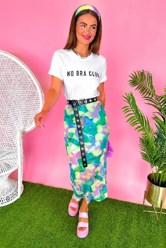 Floral skirt – Skirt featuring a floral pattern, perfect for a feminine and fresh style.Floral skirt – Skirt featuring a floral pattern, perfect for a feminine and fresh style.Admire Me - Green Lilac Printed Mesh Midi Skirt
