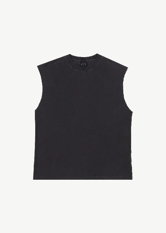 Long sleeve – Full-length sleeve, great for layeringLong sleeve – Full-length sleeve, great for layeringAFENDS Mens Vacation - Sleeveless Tee - Stone Black
