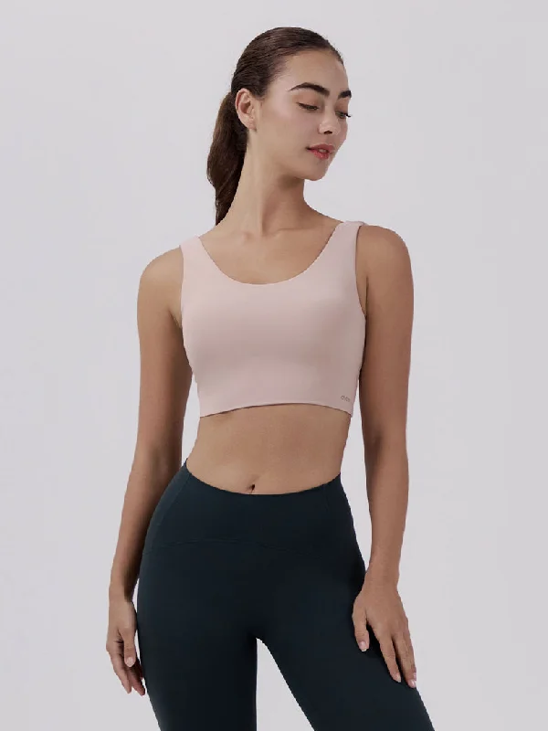 Seamless sports bra – Sports bra made without seams for a smooth, chafe-free fit.Seamless sports bra – Sports bra made without seams for a smooth, chafe-free fit.【BF均一価格】Airexpert Uバック クロップド スポーツブラ (フック付き)